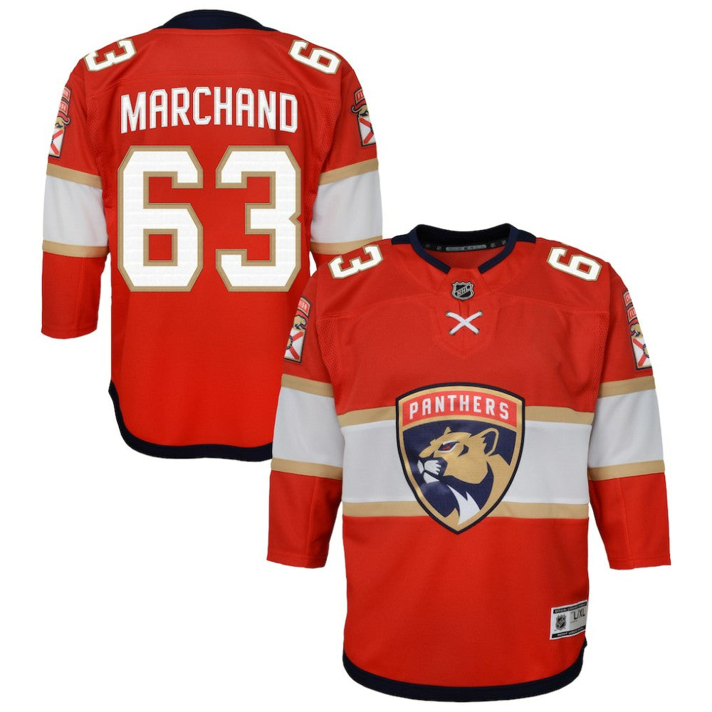 NHL Brad Marchand Florida Panthers Outerstuff Youth Premier Player Jersey