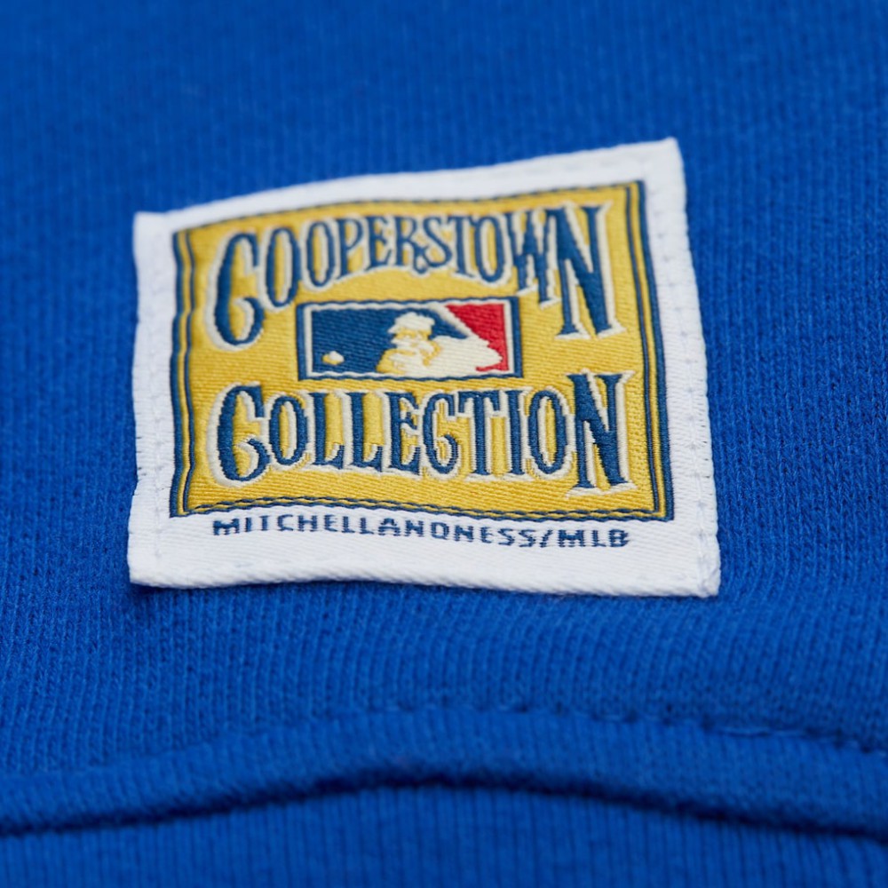 Royal Atlanta Braves Mitchell & Ness Women's Cooperstown Collection Crewneck Sweatshirt