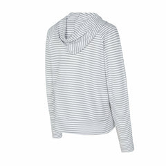White/Gray Kansas City Royals Concepts Sport Women's Liftoff Striped V-Neck Hoodie