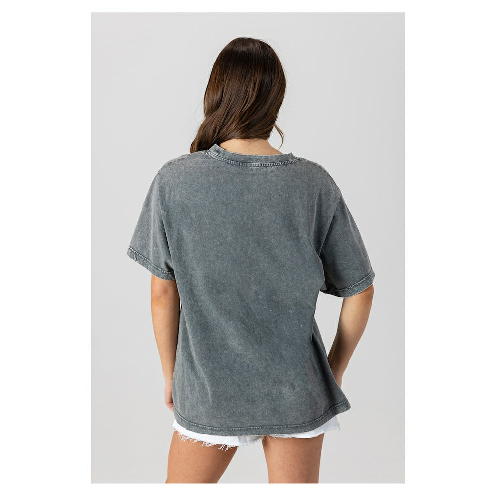 Gameday Couture Women's Oversized Classic Grind Washed T-Shirt - Washington Commanders T-shirts