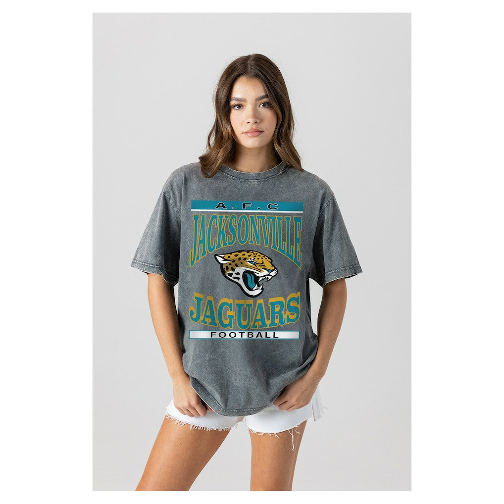 Gameday Couture Women's Oversized Classic Grind Washed T-Shirt - Jacksonville Jaguars T-shirts