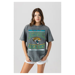 Gameday Couture Women's Oversized Classic Grind Washed T-Shirt - Jacksonville Jaguars T-shirts