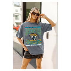 Gameday Couture Women's Oversized Classic Grind Washed T-Shirt - Jacksonville Jaguars T-shirts