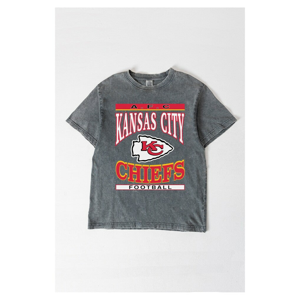 Gameday Couture Women's Oversized Classic Grind Washed T-Shirt - Kansas City Chiefs T-shirts