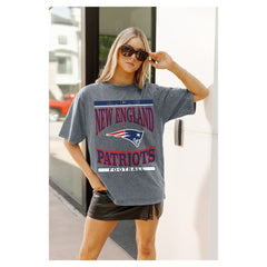 Gameday Couture Women's Oversized Classic Grind Washed T-Shirt - New England Patriots T-shirts