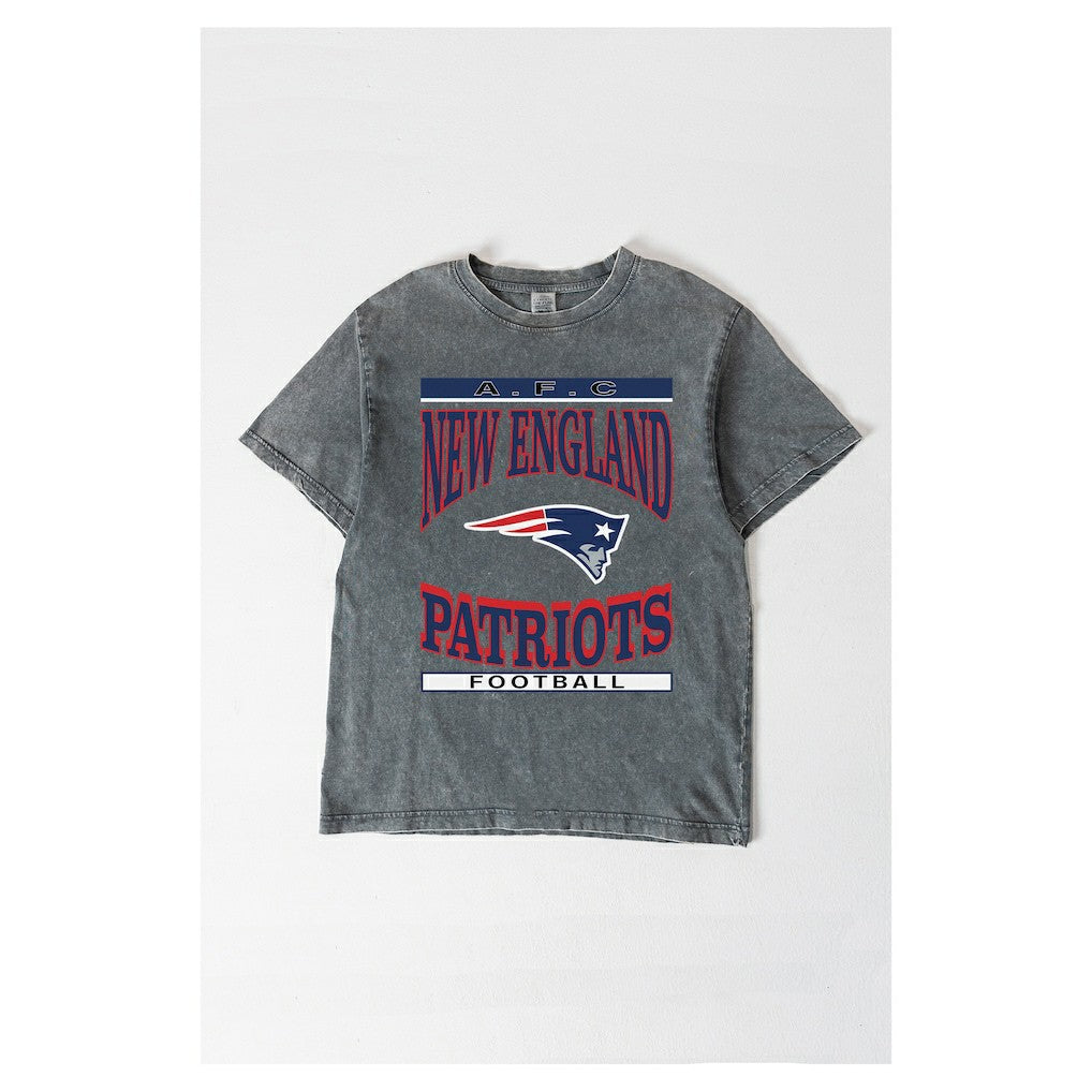 Gameday Couture Women's Oversized Classic Grind Washed T-Shirt - New England Patriots T-shirts