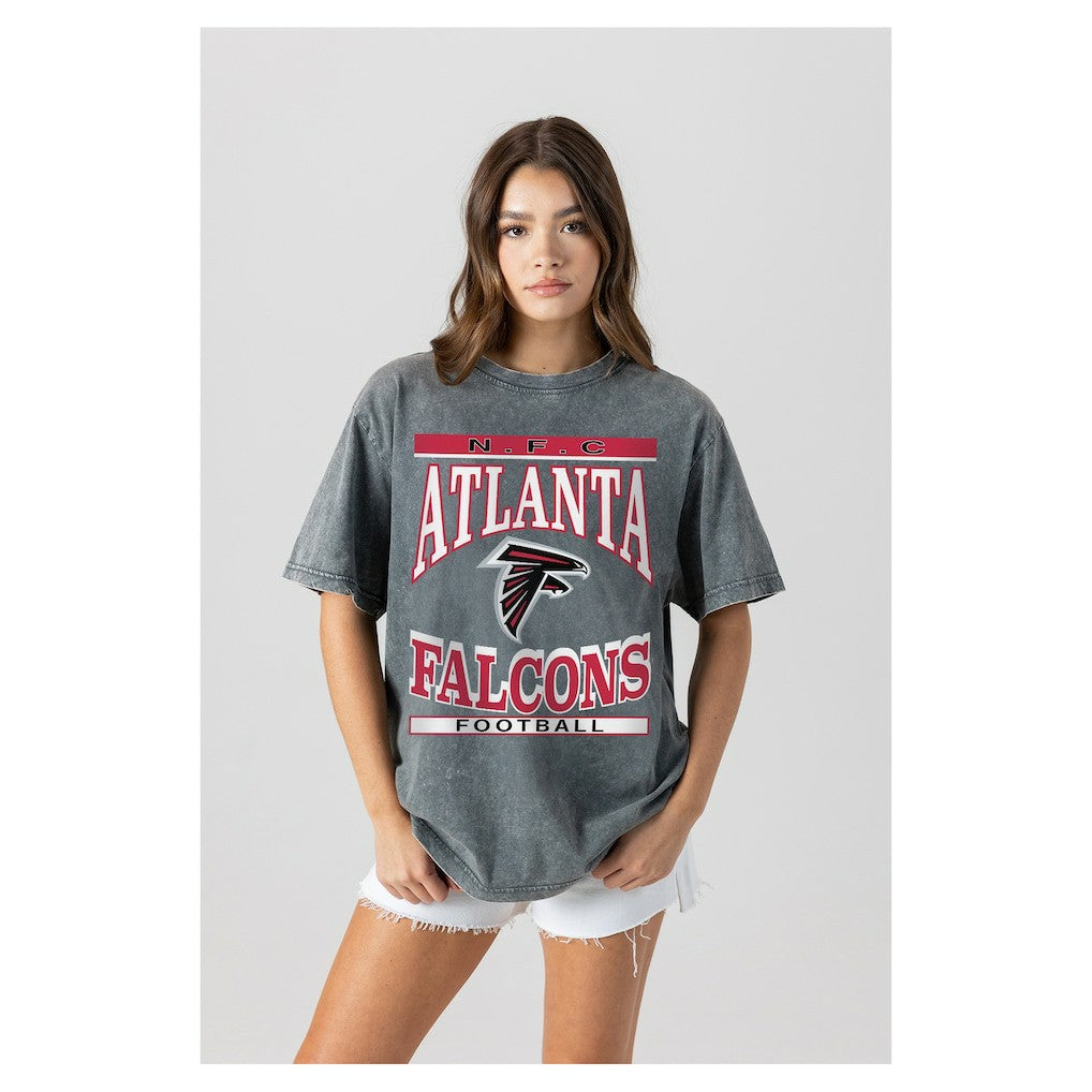Gameday Couture Women's Oversized Classic Grind Washed T-Shirt - Atlanta Falcons T-shirts