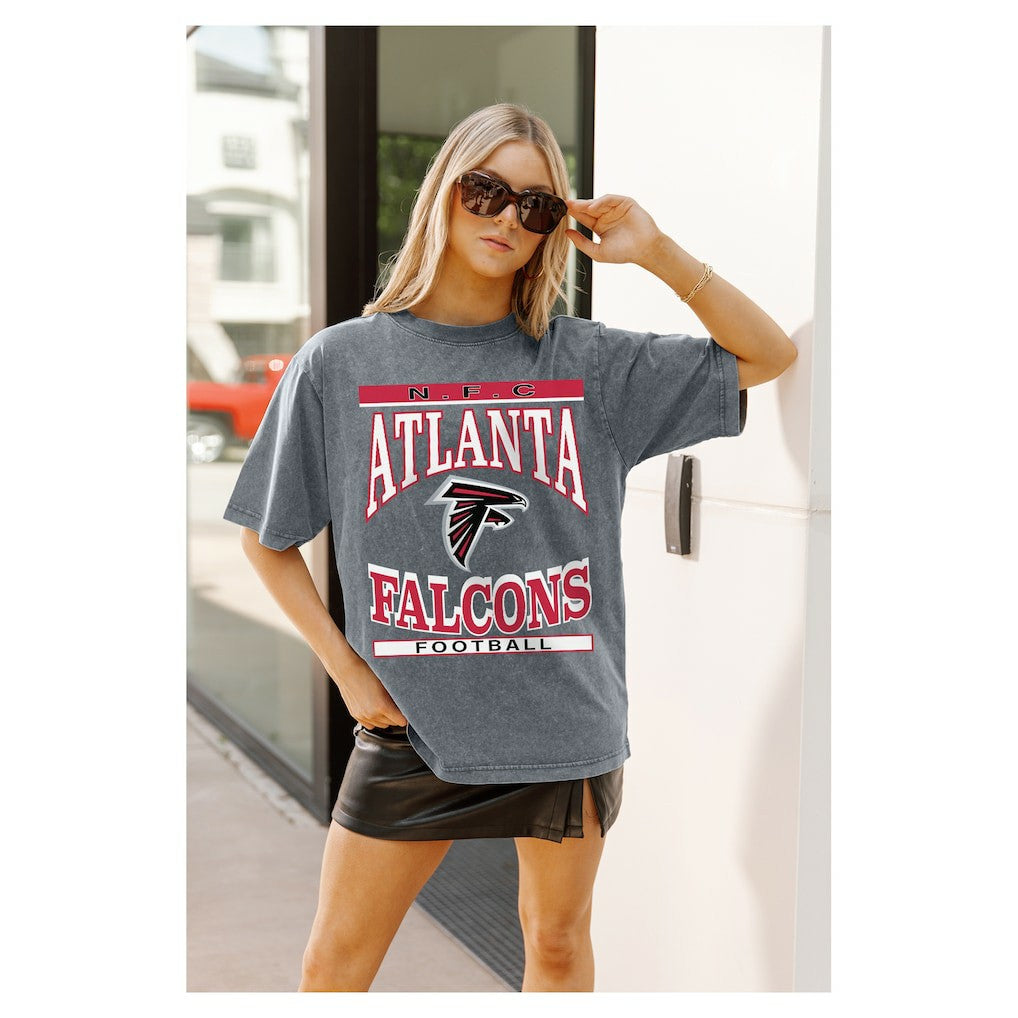 Gameday Couture Women's Oversized Classic Grind Washed T-Shirt - Atlanta Falcons T-shirts