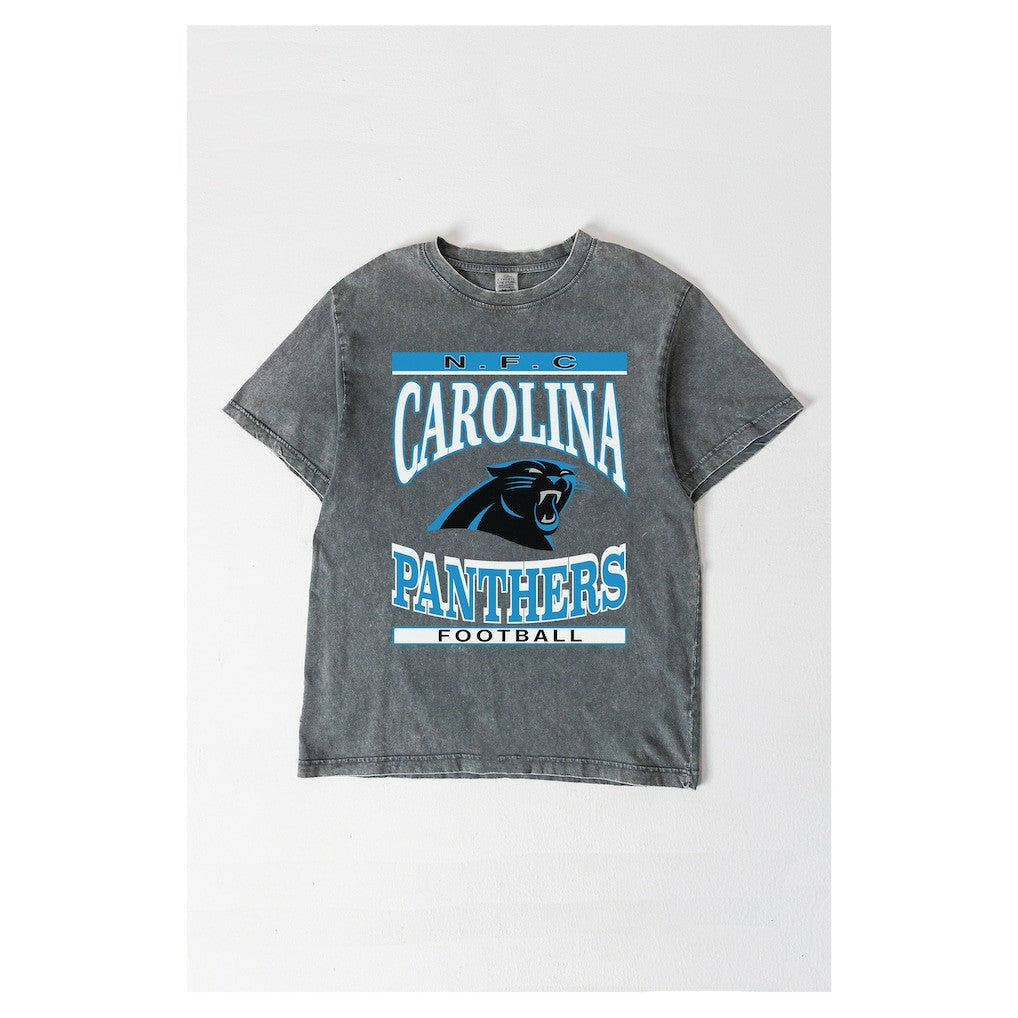 Gameday Couture Women's Oversized Classic Grind Washed T-Shirt - Carolina Panthers T-shirts