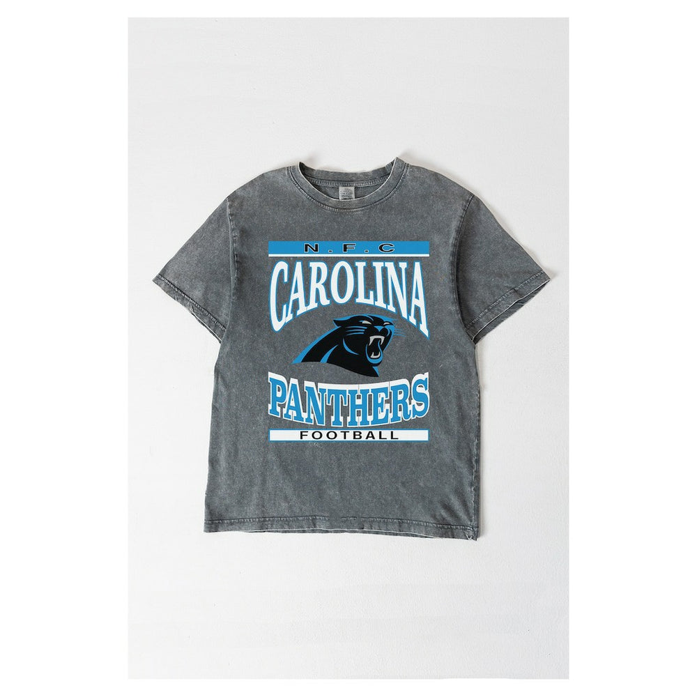 Gameday Couture Women's Oversized Classic Grind Washed T-Shirt - Carolina Panthers T-shirts