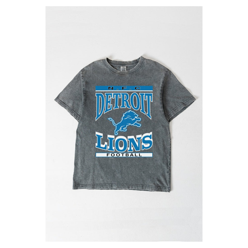 Gameday Couture Women's Oversized Classic Grind Washed T-Shirt - Detroit Lions T-shirts