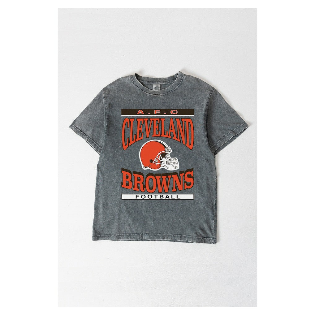 Gameday Couture Women's Oversized Classic Grind Washed T-Shirt - Cleveland Browns T-shirts