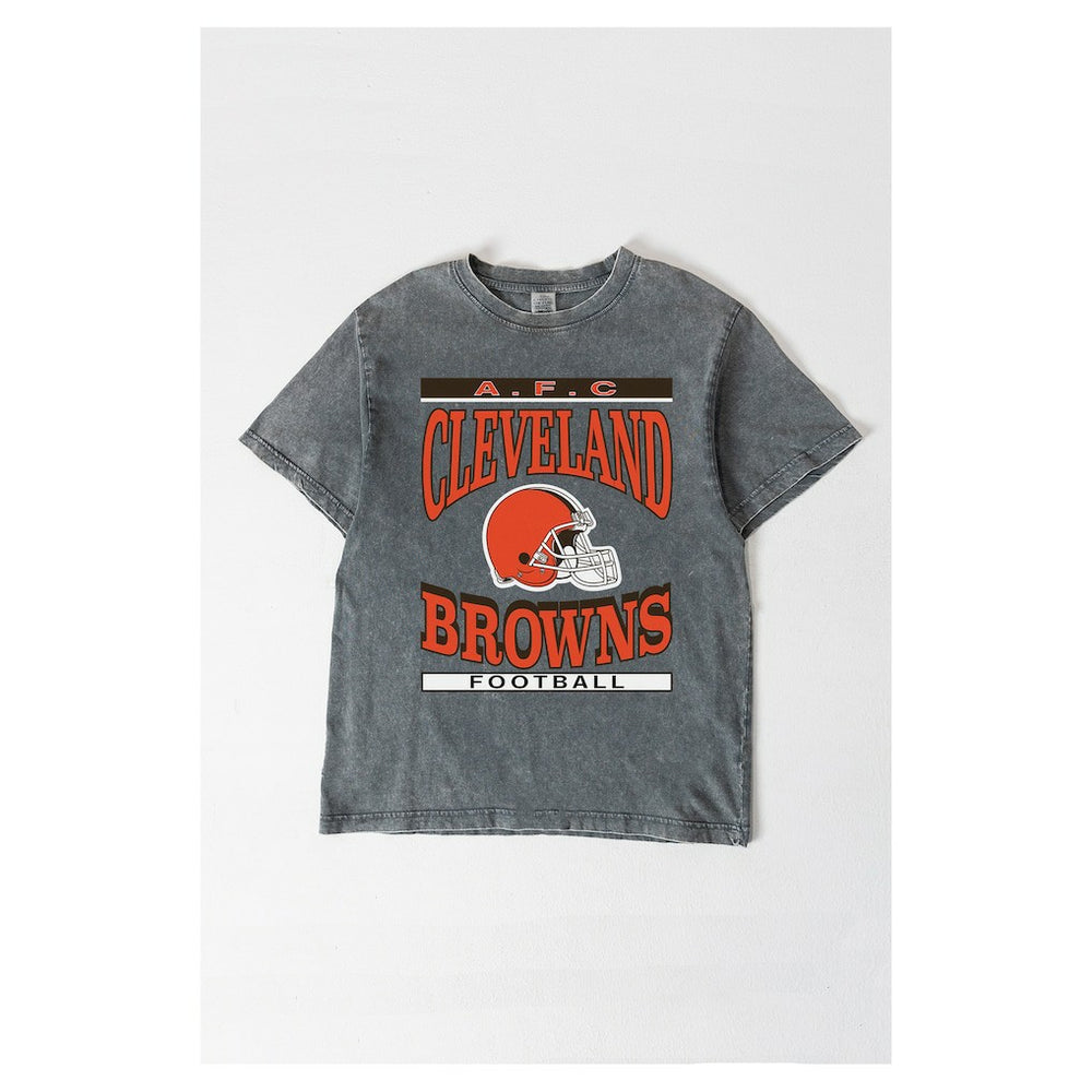 Gameday Couture Women's Oversized Classic Grind Washed T-Shirt - Cleveland Browns T-shirts
