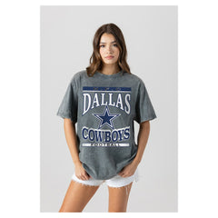 Gameday Couture Women's Oversized Classic Grind Washed T-Shirt - Dallas Cowboys T-shirts
