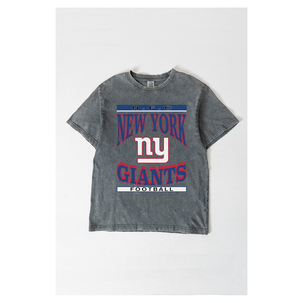 Gameday Couture Women's Oversized Classic Grind Washed T-Shirt - New York Giants T-shirts