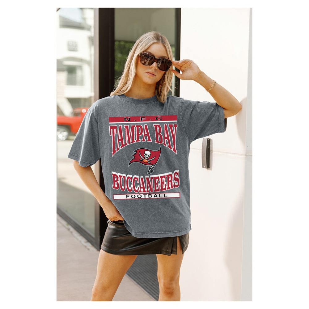 Gameday Couture Women's Oversized Classic Grind Washed T-Shirt - Tampa Bay Buccaneers T-shirts