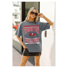 Gameday Couture Women's Oversized Classic Grind Washed T-Shirt - Tampa Bay Buccaneers T-shirts