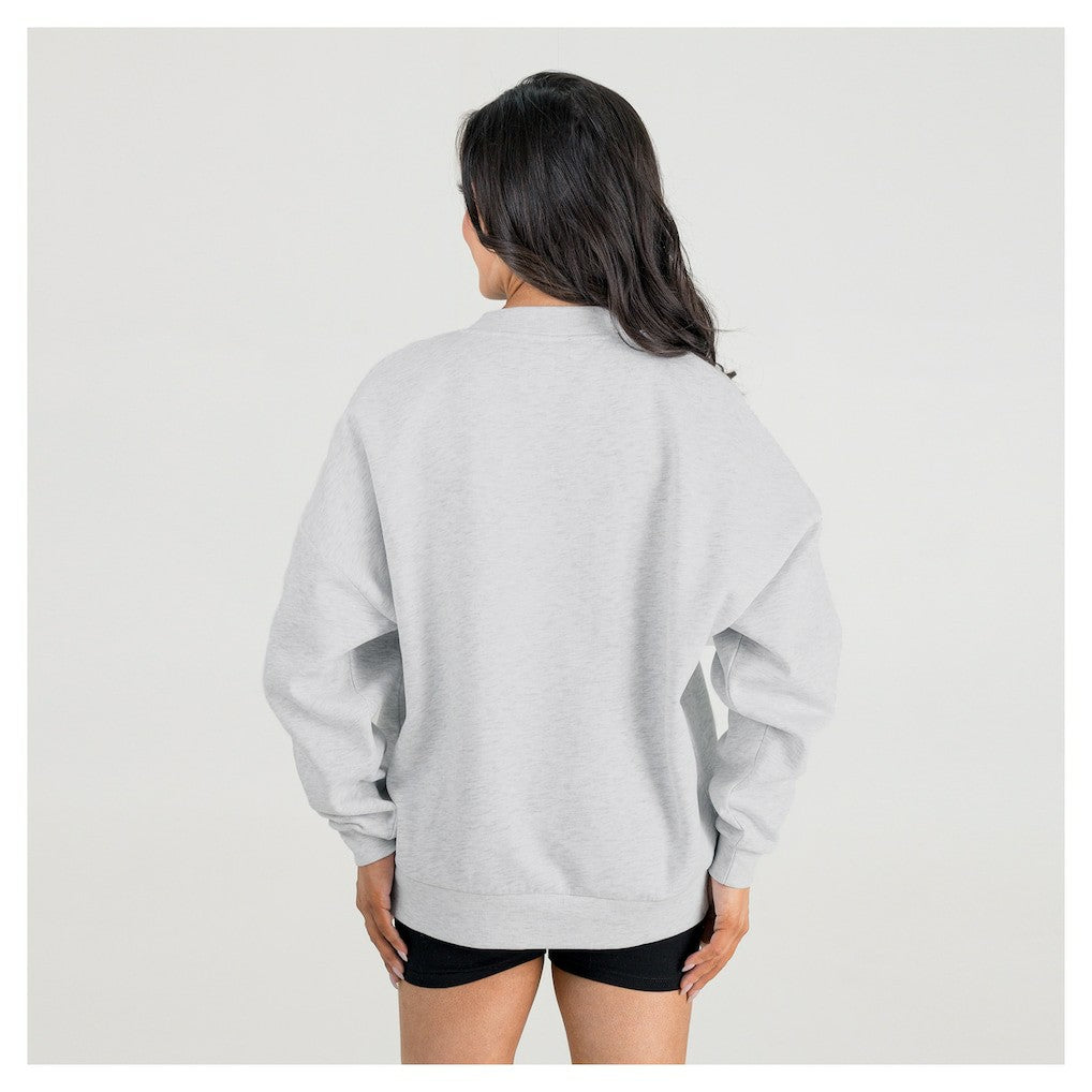 Gameday Couture Women's Fierce Focus Premium Oversized Fleece Pullover Sweatshirt - Washington Commanders Pullover