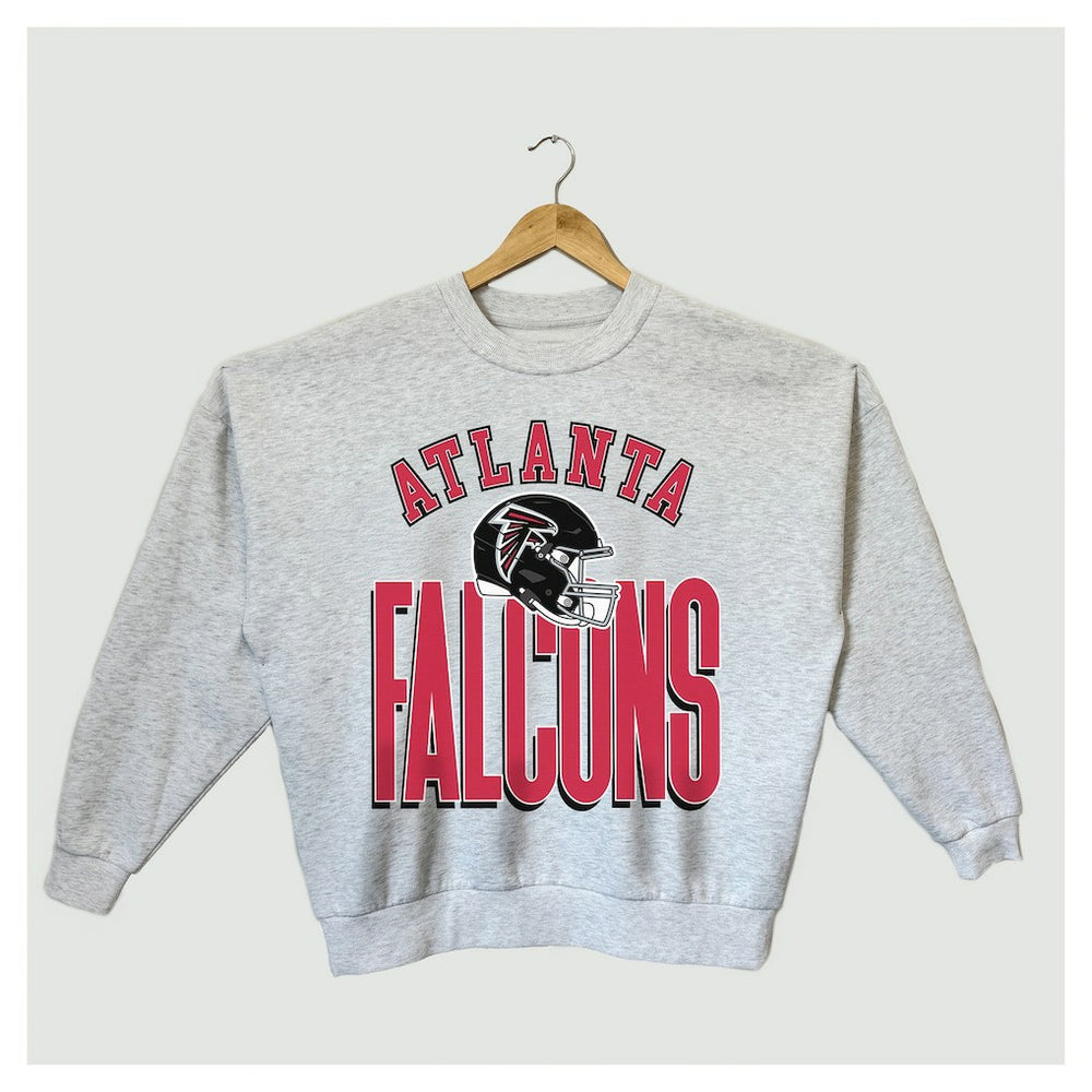 Gameday Couture Women's Fierce Focus Premium Oversized Fleece Pullover Sweatshirt - Atlanta Falcons Pullover