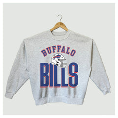 Gameday Couture Women's Fierce Focus Premium Oversized Fleece Pullover Sweatshirt - Buffalo Bills Pullover