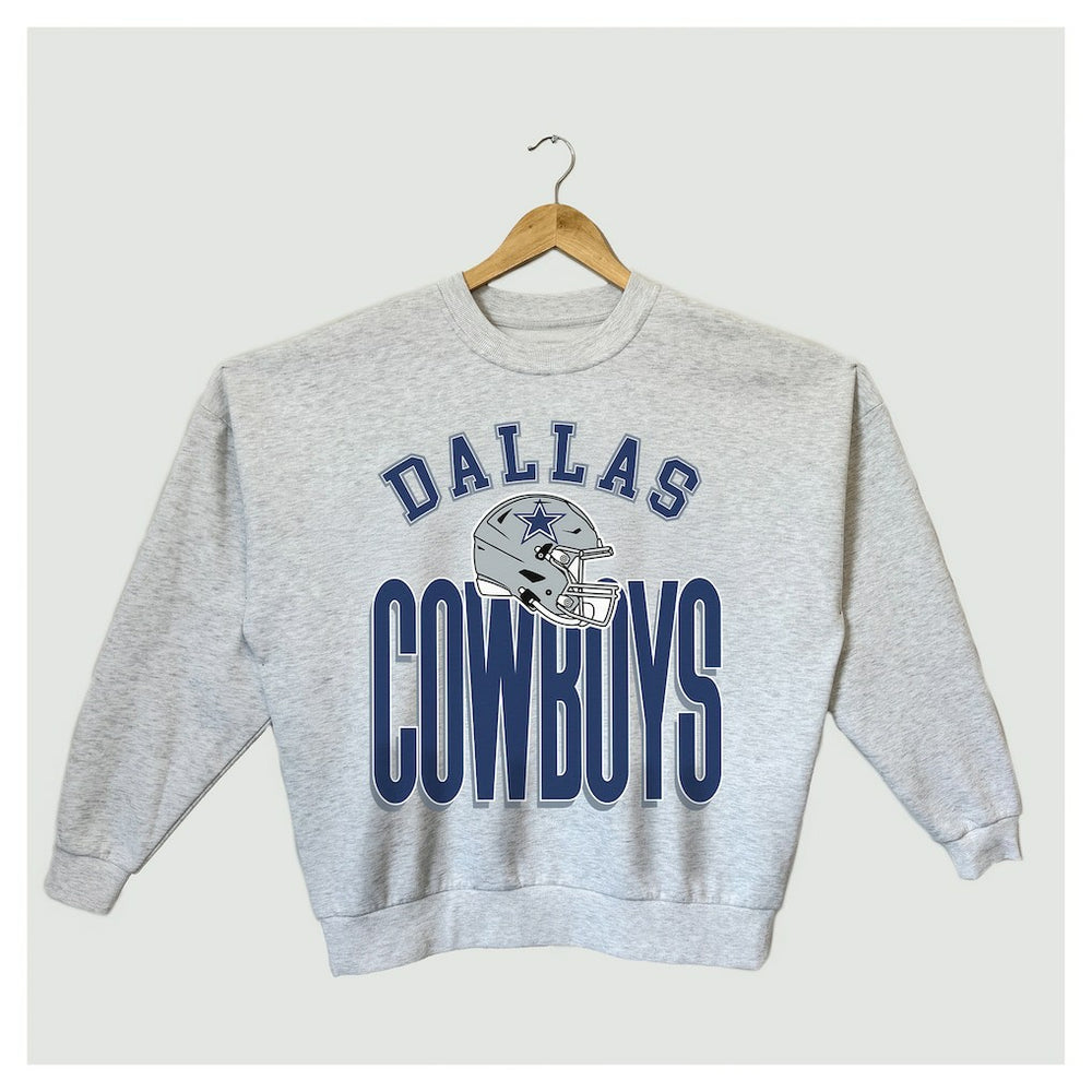 Gameday Couture Women's Fierce Focus Premium Oversized Fleece Pullover Sweatshirt - Dallas Cowboys Pullover
