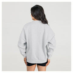 Gameday Couture Women's Fierce Focus Premium Oversized Fleece Pullover Sweatshirt - Indianapolis Colts Pullover