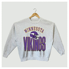 Gameday Couture Women's Fierce Focus Premium Oversized Fleece Pullover Sweatshirt - Minnesota Vikings Pullover