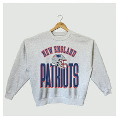 Gameday Couture Women's Fierce Focus Premium Oversized Fleece Pullover Sweatshirt - New England Patriots Pullover