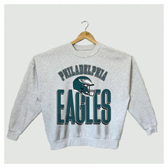 Gameday Couture Women's Fierce Focus Premium Oversized Fleece Pullover Sweatshirt - Philadelphia Eagles Pullover