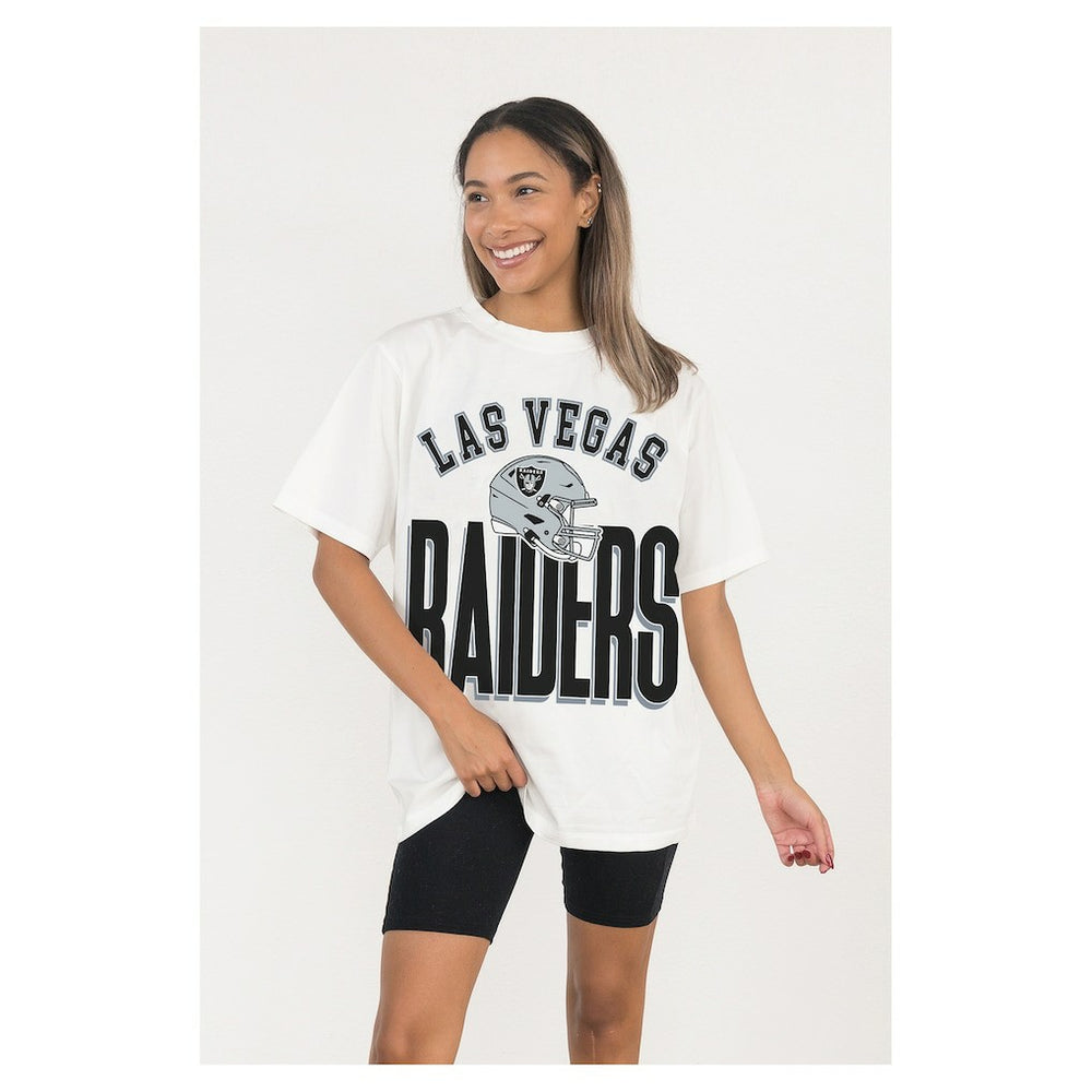 Gameday Couture Women's Oversized Classic Fierce Focus T-Shirt - Las Vegas Raiders T-shirts