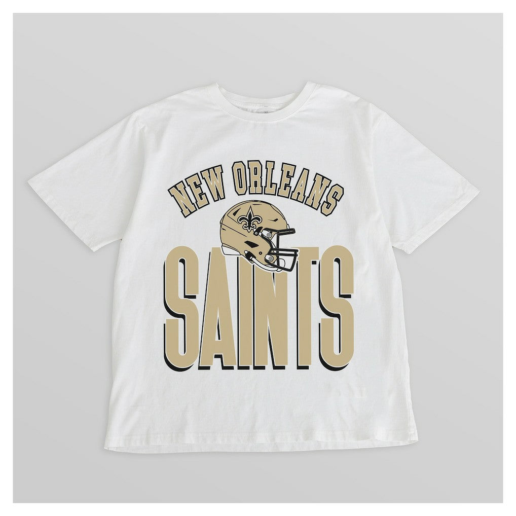 Gameday Couture Women's Oversized Classic Fierce Focus T-Shirt - New Orleans Saints T-shirts