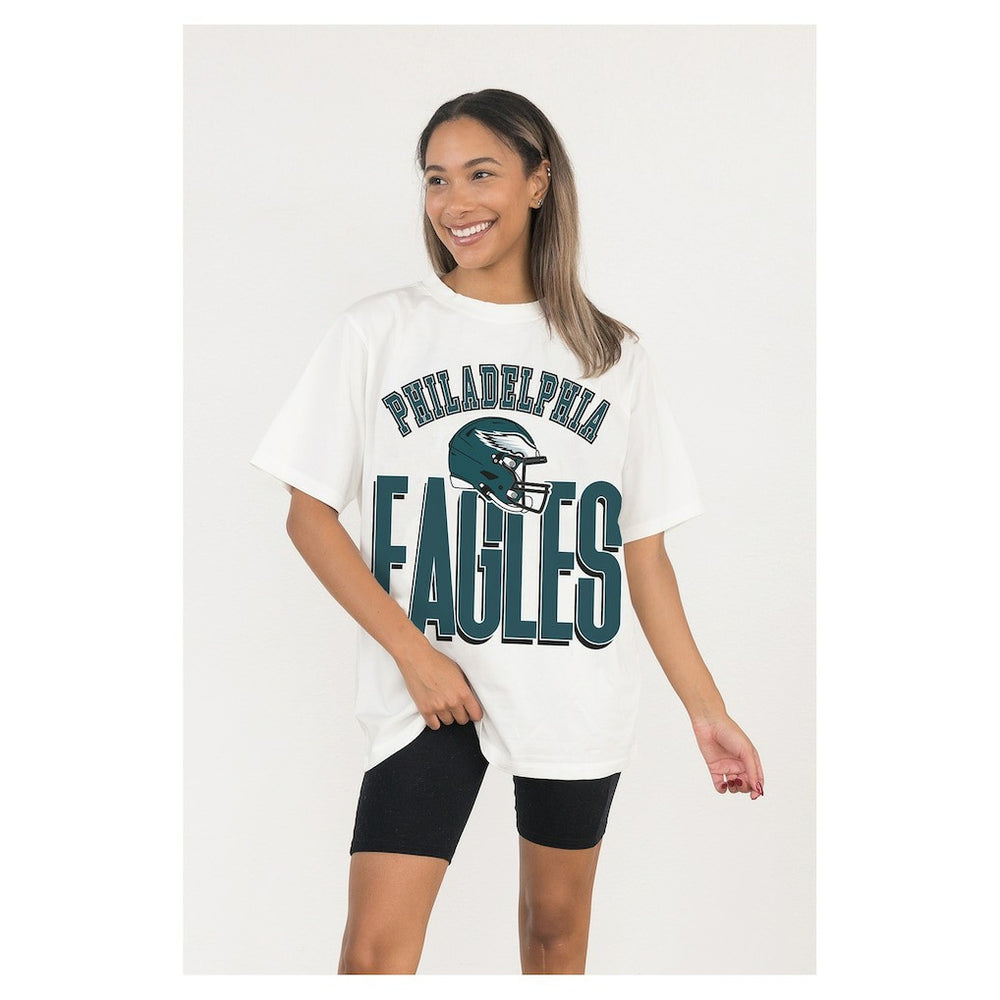 Gameday Couture Women's Oversized Classic Fierce Focus T-Shirt - Philadelphia Eagles T-shirts
