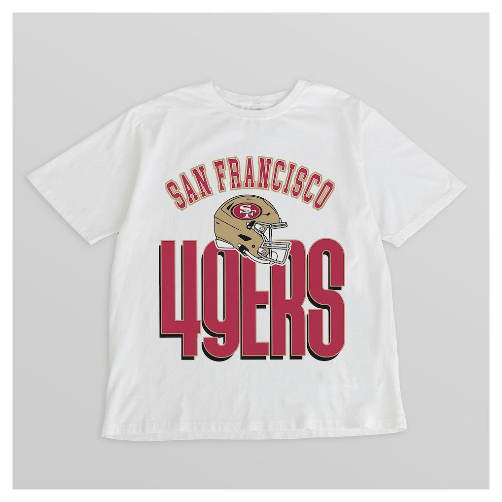 Gameday Couture Women's Oversized Classic Fierce Focus T-Shirt - San Francisco 49ers T-shirts