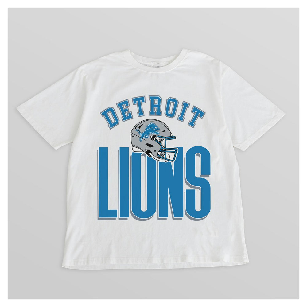 Gameday Couture Women's Oversized Classic Fierce Focus T-Shirt - Detroit Lions T-shirts
