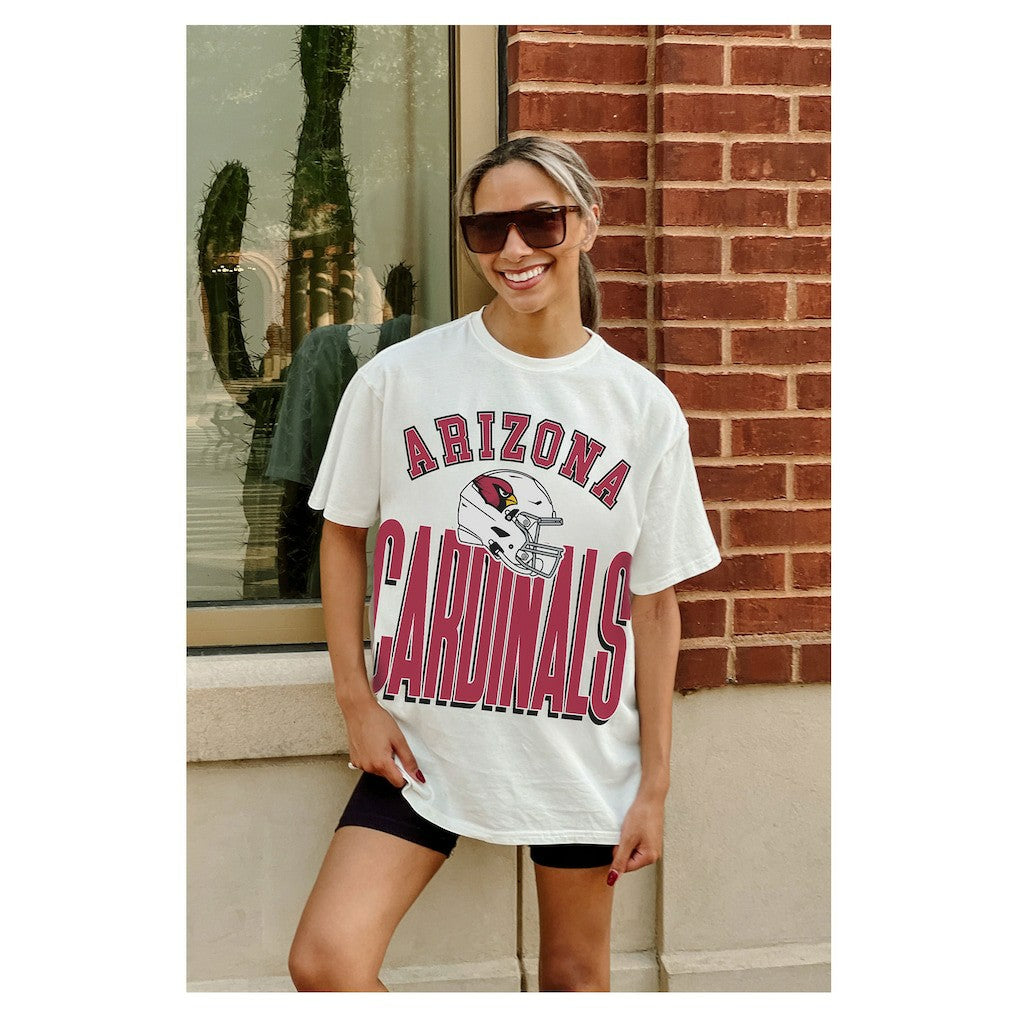 Gameday Couture Women's Oversized Classic Fierce Focus T-Shirt - Arizona Cardinals T-shirts