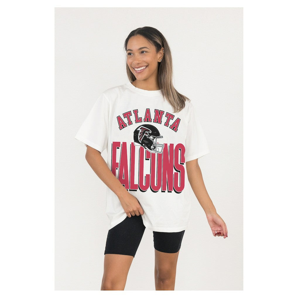 Gameday Couture Women's Oversized Classic Fierce Focus T-Shirt - Atlanta Falcons T-shirts