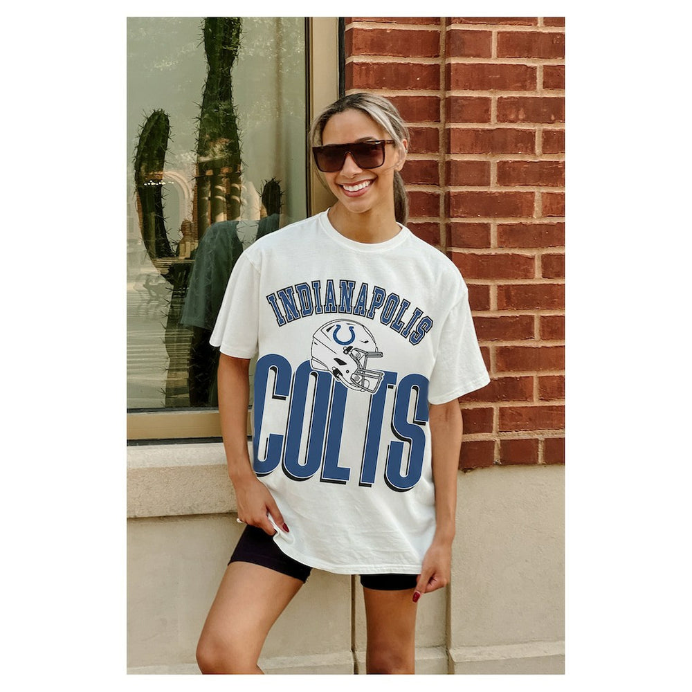 Gameday Couture Women's Oversized Classic Fierce Focus T-Shirt - Indianapolis Colts T-shirts