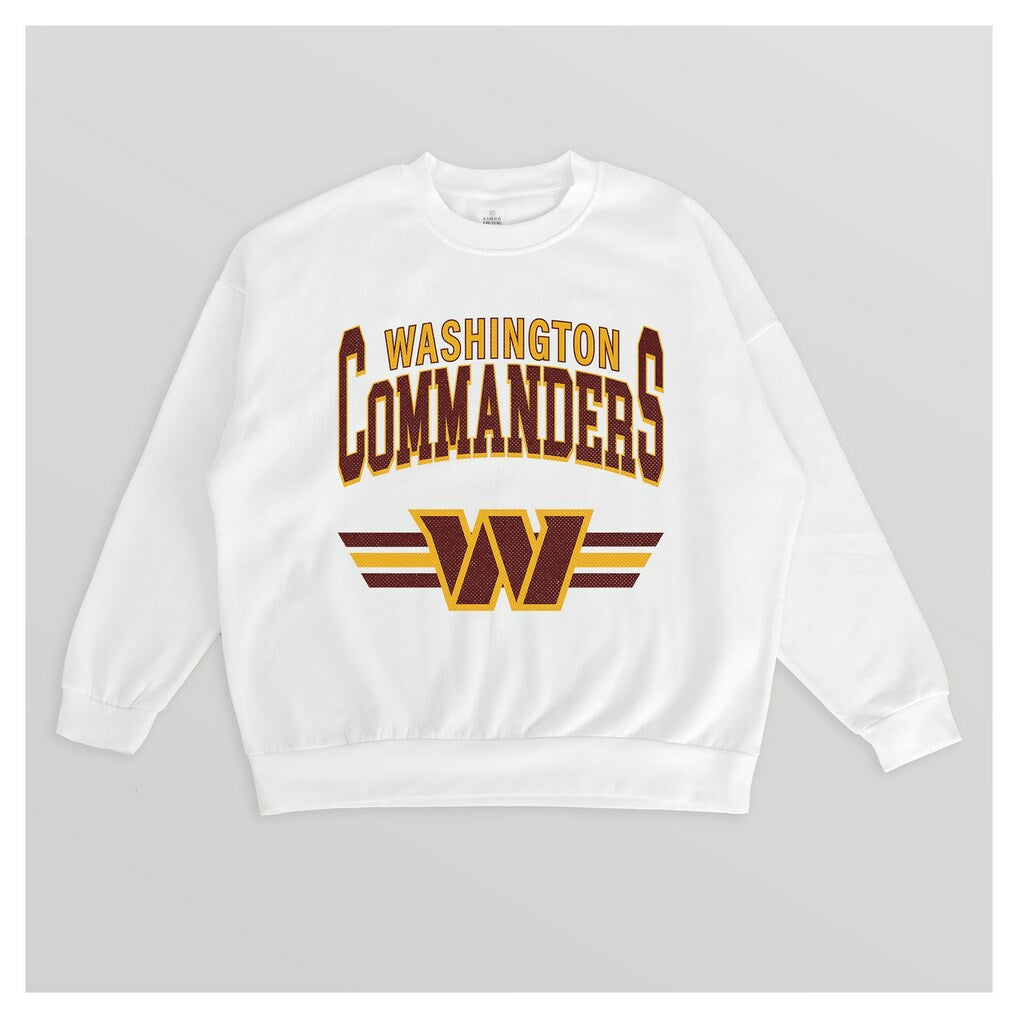 Gameday Couture Women's Swift Strike Premium Oversized Fleece Pullover Sweatshirt - Washington Commanders Pullover