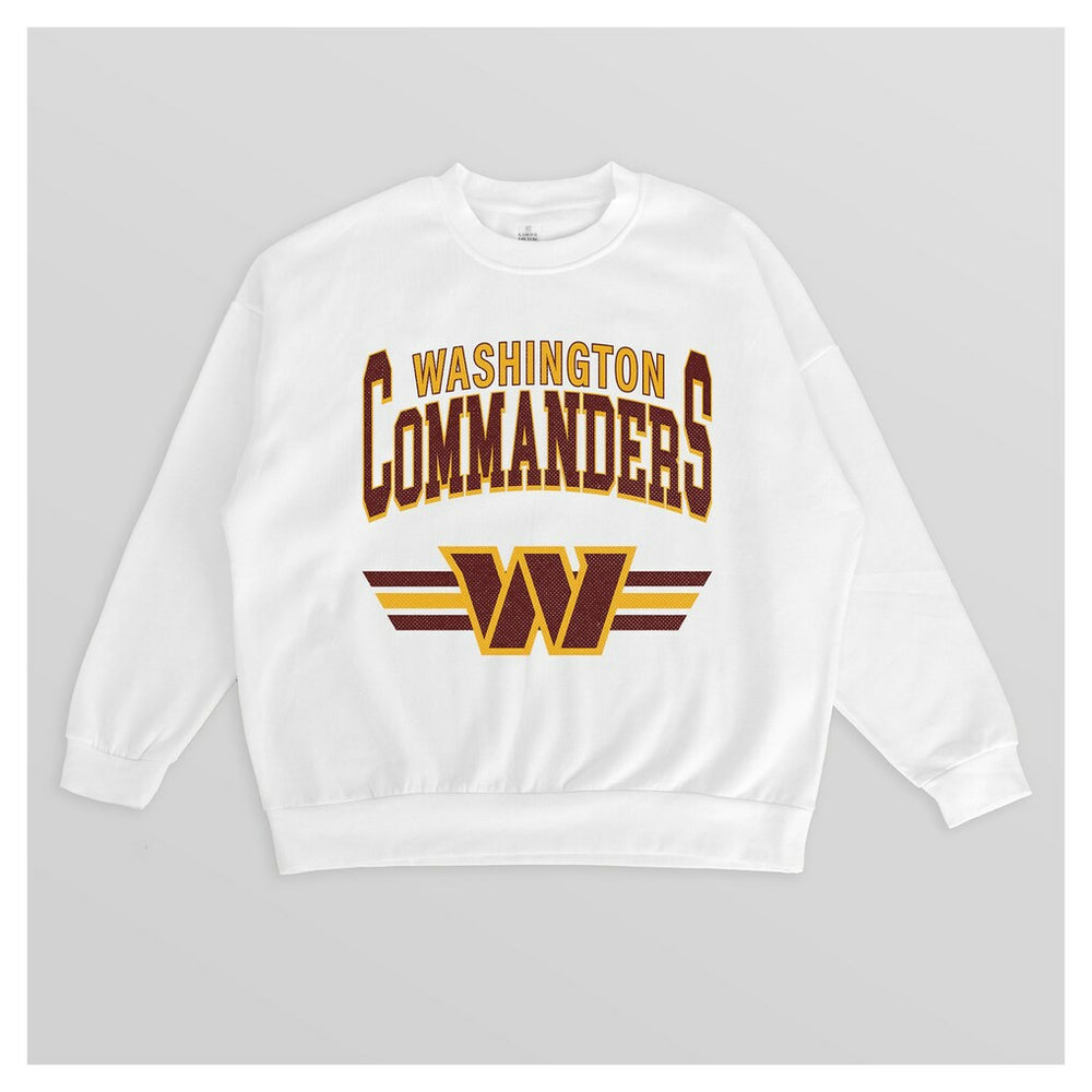 Gameday Couture Women's Swift Strike Premium Oversized Fleece Pullover Sweatshirt - Washington Commanders Pullover