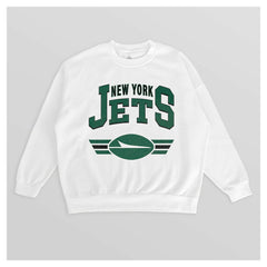 Gameday Couture Women's Swift Strike Premium Oversized Fleece Pullover Sweatshirt - New York Jets Pullover