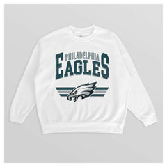 Gameday Couture Women's Swift Strike Premium Oversized Fleece Pullover Sweatshirt - Philadelphia Eagles Pullover
