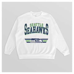 Gameday Couture Women's Swift Strike Premium Oversized Fleece Pullover Sweatshirt - Seattle Seahawks Pullover