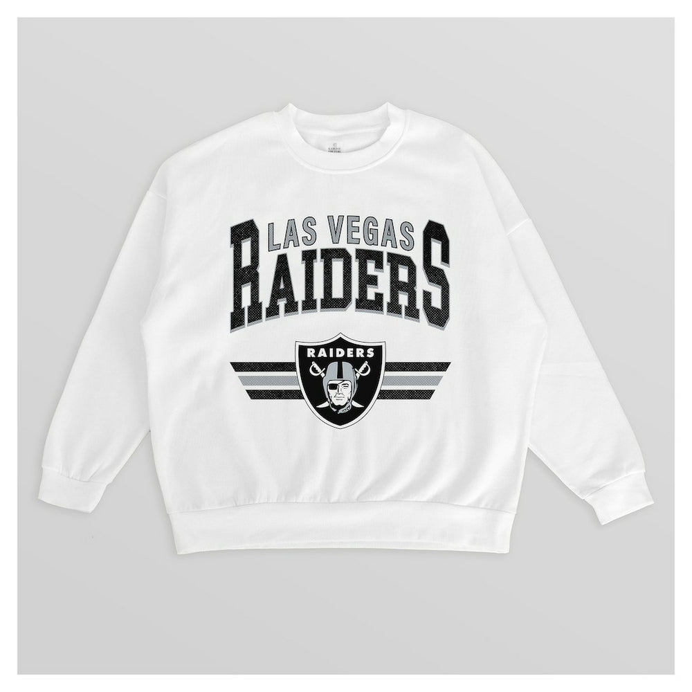 Gameday Couture Women's Swift Strike Premium Oversized Fleece Pullover Sweatshirt - Las Vegas Raiders Pullover