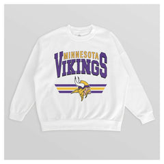 Gameday Couture Women's Swift Strike Premium Oversized Fleece Pullover Sweatshirt - Minnesota Vikings Pullover