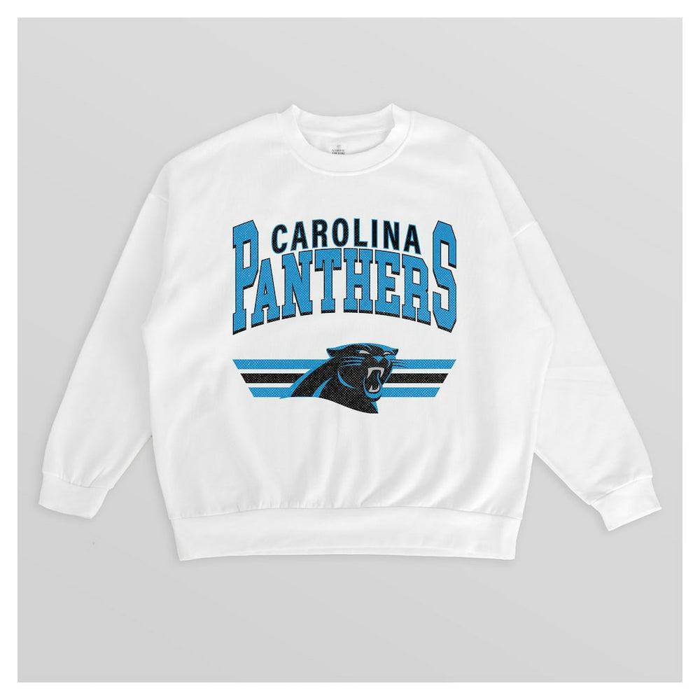 Gameday Couture Women's Swift Strike Premium Oversized Fleece Pullover Sweatshirt - Carolina Panthers Pullover