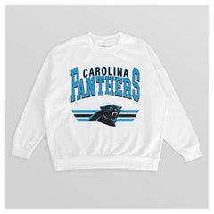 Gameday Couture Women's Swift Strike Premium Oversized Fleece Pullover Sweatshirt - Carolina Panthers Pullover