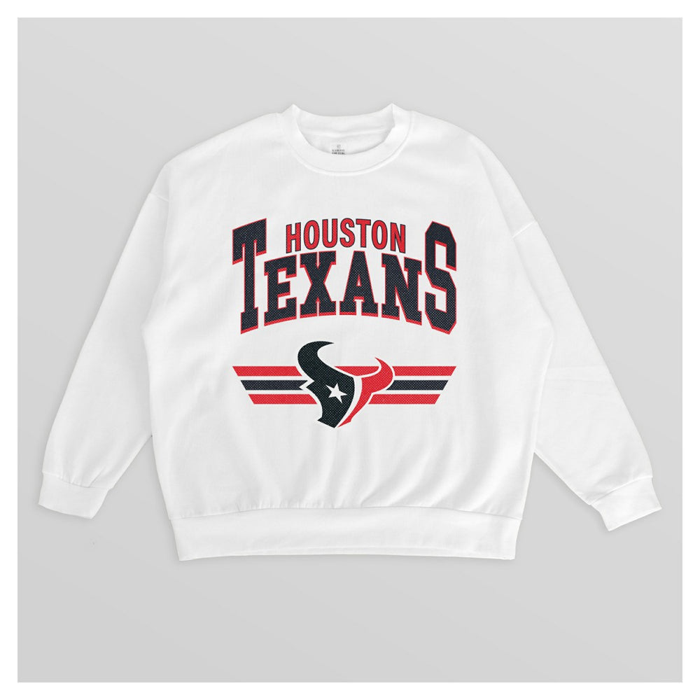 Gameday Couture Women's Swift Strike Premium Oversized Fleece Pullover Sweatshirt - Houston Texans Pullover