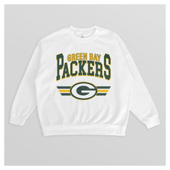 Gameday Couture Women's Swift Strike Premium Oversized Fleece Pullover Sweatshirt - Green Bay Packers Pullover