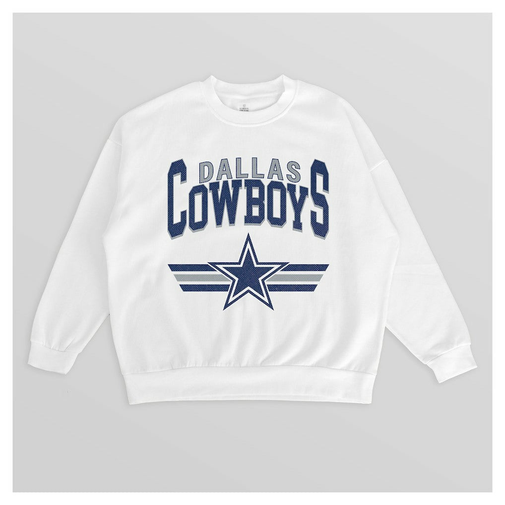 Gameday Couture Women's Swift Strike Premium Oversized Fleece Pullover Sweatshirt - Dallas Cowboys Pullover