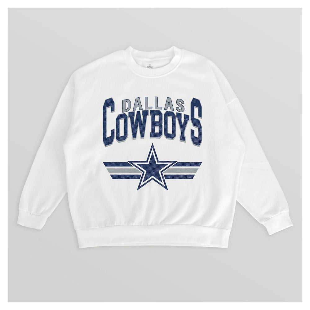 Gameday Couture Women's Swift Strike Premium Oversized Fleece Pullover Sweatshirt - Dallas Cowboys Pullover
